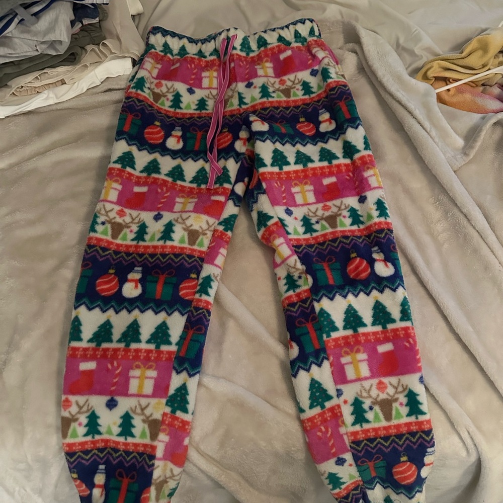 Colorful Fleece Pajama Pants